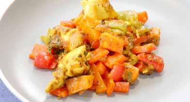 DINNER OPTIONS Indian wok-seared chicken & vegetables Serves 2 1 tsp coriander seeds (or ready ground) ½ tsp cumin seeds (or ready ground) ½ tsp fennel seeds (or ready ground) 2 tsp cornflour ¼ tsp
