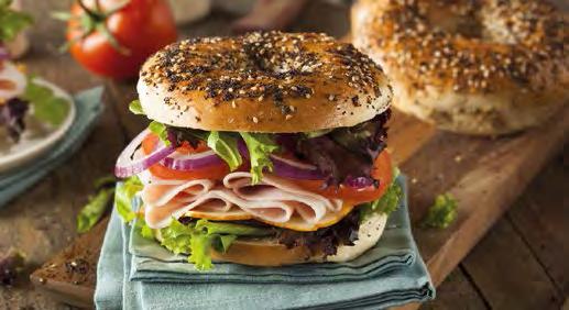 Code Pre-baked Baked Units/box 100018 110 g 105 g 30 5 min Also available in raw Plain bagel - Baked A