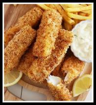5/2/2016 CrispyFishSticks2 Crispy Fish Sticks Kid's Choice 6 Ingredients or Less Money Saving Tip: Panko can be expensive, but it is easy to make your own. Use two leftover hamburger or hot dog buns.