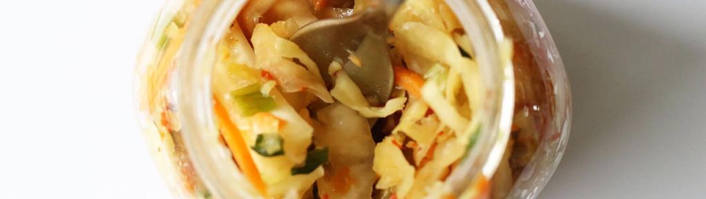 Kimchi #snack #vegan #vegetarian #paleo #glutenfree #dairyfree #nutfree #eggfree 8 ingredients 30 minutes 8 servings 1. Core and finely slice your cabbage. Place in a mixing bowl with all ingredients.