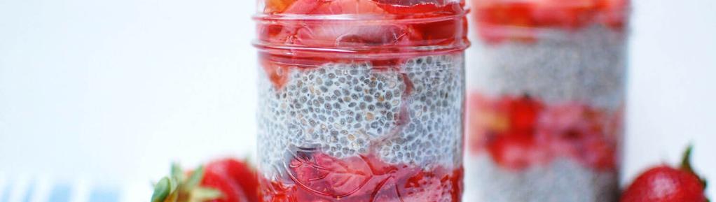 Strawberry Rhubarb Chia Parfait #breakfast #snack #vegan #vegetarian #eggfree #glutenfree #dairyfree 5 ingredients 4 hours 4 servings 1.