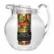 5 quart (112 ounce) capacity with a large fruit infusion rod that screws into
