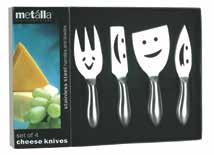 5" H 022494114063 Holes Cheese Knives, Stainless