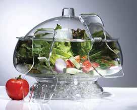 On Ice Salad On Ice with Dome Lid 17403 Size: 11"D x 9"H Capacity: 6.