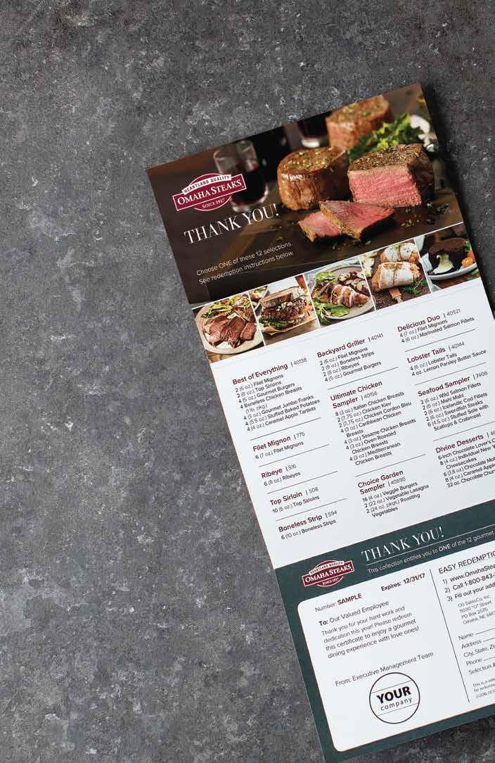CUSTOM CERTIFICATES CONVENIENT DELIVERY Give custom collections of gourmet items your recipients will love and savor. Choose from 10 certificates - starting as low as $39.99.