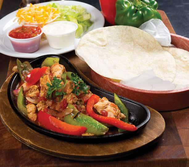75 CHICKEN FAJITAS FOR 1 Grilled chicken with red and green peppers