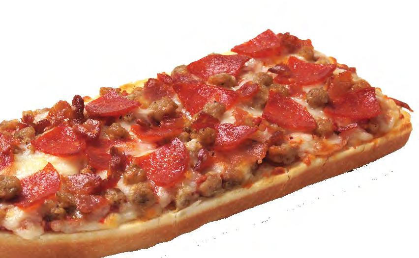 and piled high with sausage, pepperoni and