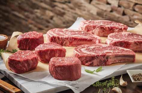 Bone-In Ribeyes Four 10 oz. Center Cut Filets Price 279.95 Ribeye Rib steaks are cut from the rib primal and have a rich, bold flavor.