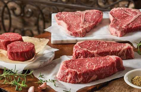 TEXAS TRIPLE PLAY Cannot decide which cut to send? This package includes: Two 6 oz. Center Cut Filets Two 20 oz. T-Bones Two 16 oz. New York Strips.
