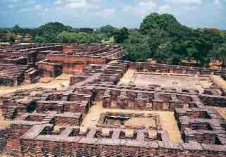 Nalanda was a famous Buddhist university located in the eastern Ganges Valley. It became the center of higher learning in India during the time of the Guptas. Thousands of students attended for free.