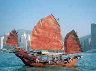 The Economy Junks The early Chinese used sailboats called junks to trade throughout East Asia.