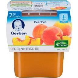 Infant Food: Oatmeal Cereal Contains: Wheat 60cal 10g 1g 1g 2g 0mg 2g Serving Size = 1/4 Cup Infant Food: Peaches Infant Food: Pears Infant Food: