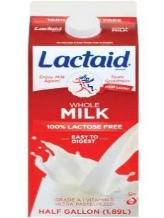 Kix Cereal Lactaid Milk-Whole Milk 110cal 25g 1g 3g 2g 180mg 3g Lactaid Milk-Fat Free Milk Whole Grain Corn, Corn Meal, Sugar, Corn Bran, Salt, Brown