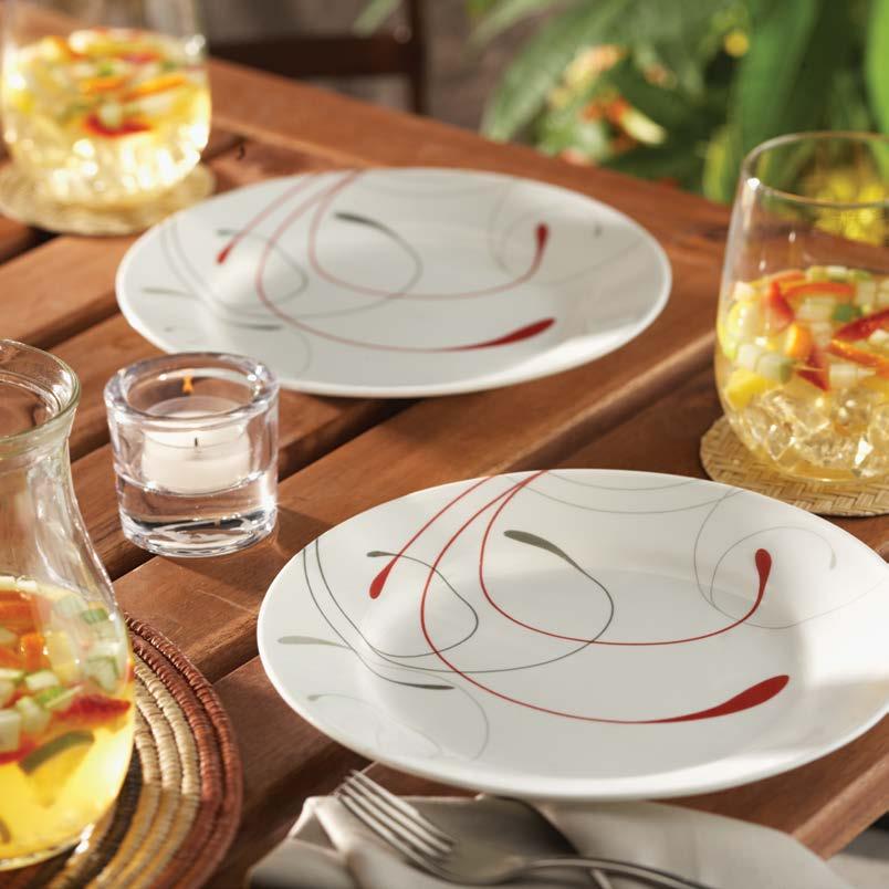 Wide Rim The CORELLE Wide Rim line embodies both timeless tradition and updated trends.