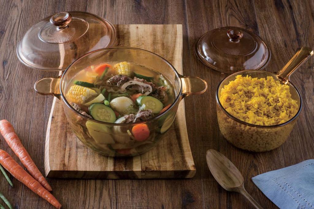 VISIONS cookware is renowned as the amber-color, see-through range of cookpots and saucepans, made of a glass ceramic