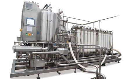 High Solids Crossflow Filtration 100% 90% White juice lees Fraction of
