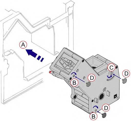 6.1.2 Replacing the brewing unit 6.1.2.1 Inserting the brewing unit The brewing unit can only be inserted in the basic position.