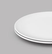01 Item: 2 Dessert plates white  8 cm, 320 g