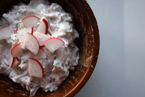 Zesty Radish Dip Radishes have a bold and spicy flavor, they will add zest to any veggie dip!
