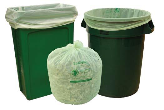 ) (5/20) (8/25) (10/50) (20/25) LINERS / T-BAGS Our % compostable bags and liners are used for the collection of food scraps and other organic waste for home, community, and industrial composting.