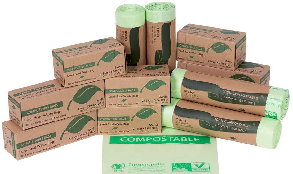 All bags fully compost within 60-75 days in commercial composting facilities.