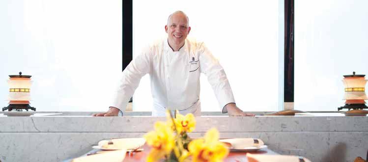 COVER STORY I HONG KONG BEHIND THE STOVES Sky High Maestro Peter Find, Executive Chef of The Ritz-Carlton, Hong Kong, discusses orchestrating one of the city s most refined collections of restaurants