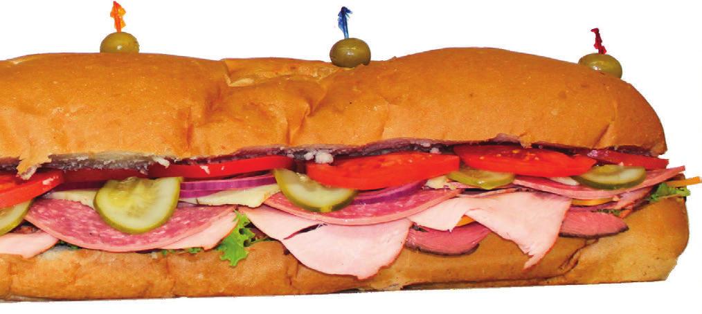 Sandwiches 3-ft ORIGINAL Serves a minimum of 21 guests Sliced thin and piled high on soft Italian bread from Fazio s Bakery in St.