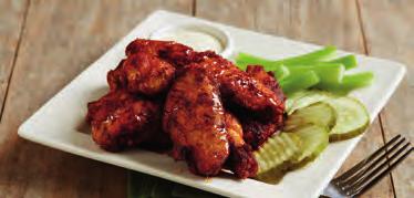 750) 12.25 BONELESS WINGS A full pound of all-white-meat boneless wings tossed in your choice of our signature sauces or dry rubs (cal. 870) 11.