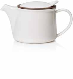 The lid is designed so that it does not fall off when the pot is tipped. Compact pots made to be used with teabags are also easy to use and aesthetically pleasing.