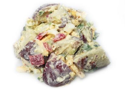 PAGE 30 COMPOSED SALADS GREAT CANADIAN POTATO SALAD Item #: 5379 Pack Size: 3 x 203g Shelf Life: 5 days red skin potatoes, sweet red & green bell