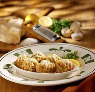 Stuffed Mushroom Caps Button Mushrooms, washed and stemmed Cooked Italian Sausage or Crab meat or Cooked diced Shrimp Seasoned Croutons Melted butter Low melt Cheese such as Velveeta or Cheese Wiz 1.