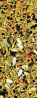 Nutritional Additives: Colourant Composition: Yellow Millet, Whole Oats, Canary Seed, Naked Oats, Red Millet, Dark Striped Sunflower Seeds, Buckwheat, Panicum Millet, Safflower Seed, Japanese Millet,