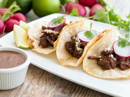 NESTLÉ Abuelita Authentic Mexican Style Hot Chocolate Mix Mole Carne Tacos 10 PORTIONS Complex mole sauce has a reputation for being difficult to pull off in the typical foodservice kitchen, but