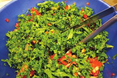 HOW TO MAKE KALE SALADS Dressing a kale salad is as easy as combining a bit of lime, lemon or orange juice with olive oil and minced garlic.
