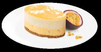 base and topped with a delicious granadilla and lemon fruit