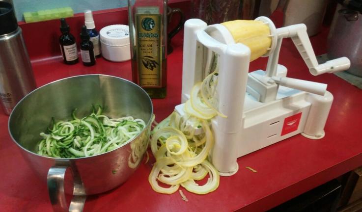 If you re looking for a versatile and fun way to use up your zucchini s you might want to try using what s called a spiralizer.