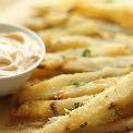 Baked Garlic Parmesan Fries with Spicy Aioli Serves: 6 Prep time: 15 min. Cook time: 40 min.