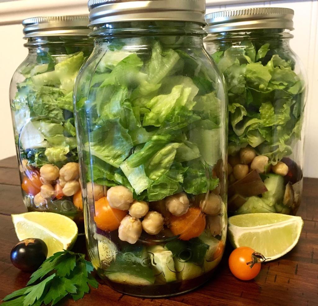 Garden Veggie Mason Jar Salad with Homemade Dressing The beauty of Mason jar salads is they offer the perfect solution for a satisfying, nutritious lunch on the go or as a quick and easy weeknight