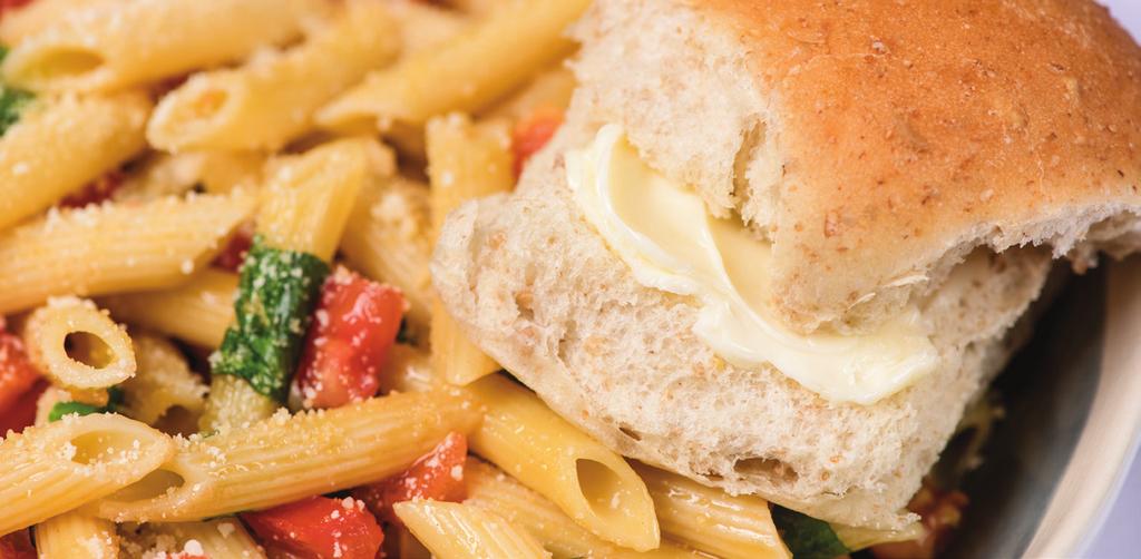 BUTTERED PASTA SIDE SIMPLY WHEAT DINNER ROLL DOUGH Fill your basket and feel good about it.