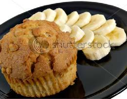 Energy English Muffin Whole wheat English muffin with peanut butter and bananas 1 whole wheat English muffin 1 ½ Tbsp.
