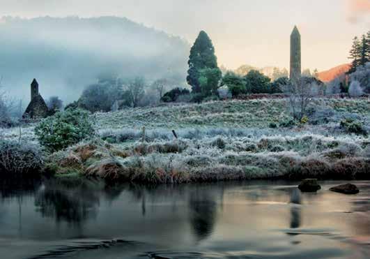 where we re from Glendalough {The Glen of Two Lakes} is a glacial valley nestled in the Wicklow Mountains.