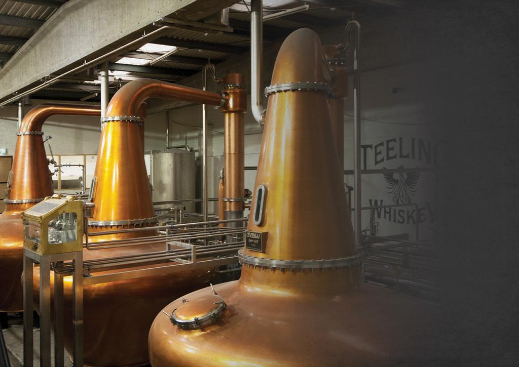 LOCATED IN THE HEART OF DUBLIN CIT Y CENTRE, THE TEELING WHISKEY DISTILLERY IS THE FIRST OPERATIONAL DISTILLERY TO OPEN IN THE CIT Y IN 125 YEARS AND IS HOME TO THE SPIRIT OF DUBLIN.