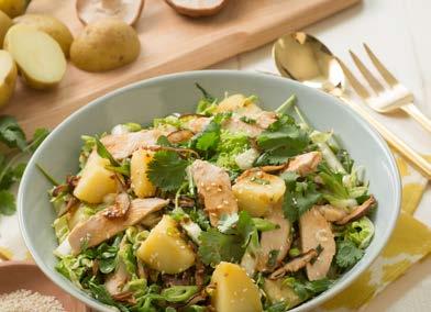 CHINESE CHICKEN SALAD WITH GOLDEN AND SHIITAKE MUSHROOMS 3