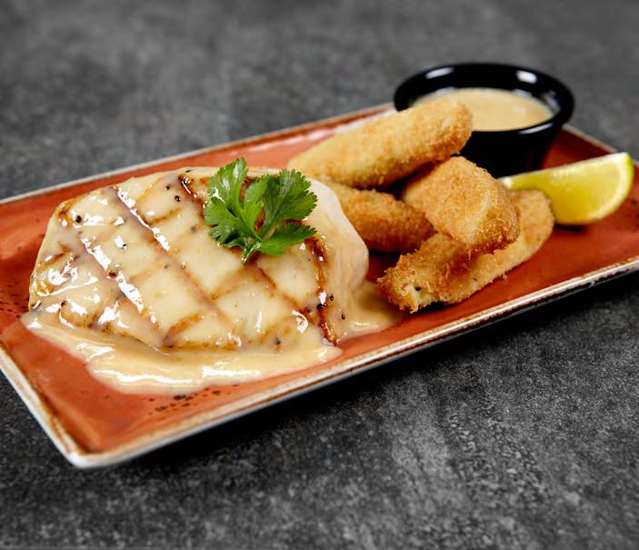 Grilled Citrus Lemongrass Grouper White grouper grilled to perfection and garnished with exquisite citrus