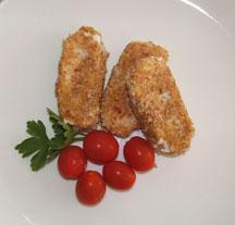 Crunchy fish sticks Makes 4 servings This recipe is a quick and easy alternative to processed fish sticks, plus they are made with a bran coating.