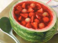 AAA Im ports, Inc. 407-884-0078 July 2005 Page 6 Watermelon Fruit Bowl Celebrate your 4th of July with a cool treat! INGREDIANTS: 1 qt. (4 cups) boiling water 2 pkg. (8-serving size each) or 4 pkg.