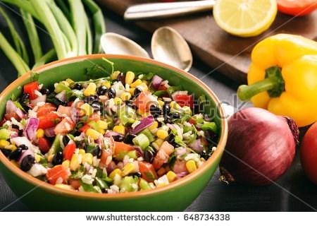 Snacks/ Sides/ Beverages Cowboy Caviar Serves 4-6 5 minutes N/A 2 hours 5 minutes Easy 1 15 oz. can of black beans (no salt added), rinsed, drained 1-15 oz.