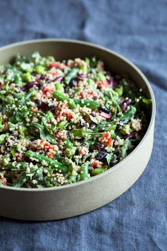 Protein-Packed Black Bean and Kidney Bean Quinoa Salad Source: pulses.