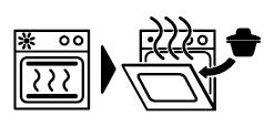Pictograms Pictograms on Base and Cover serve as guidelines for proper use. Preheat oven before placing UltraPro Container inside.