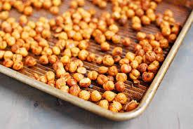 roasted chickpeas chickpeas olive oil salt 1 15oz can, drained 2-3 tablespoons 1/4-1/2 teaspoon 1. combine the preheat oven to 450 F. line a baking sheet with parchment paper.